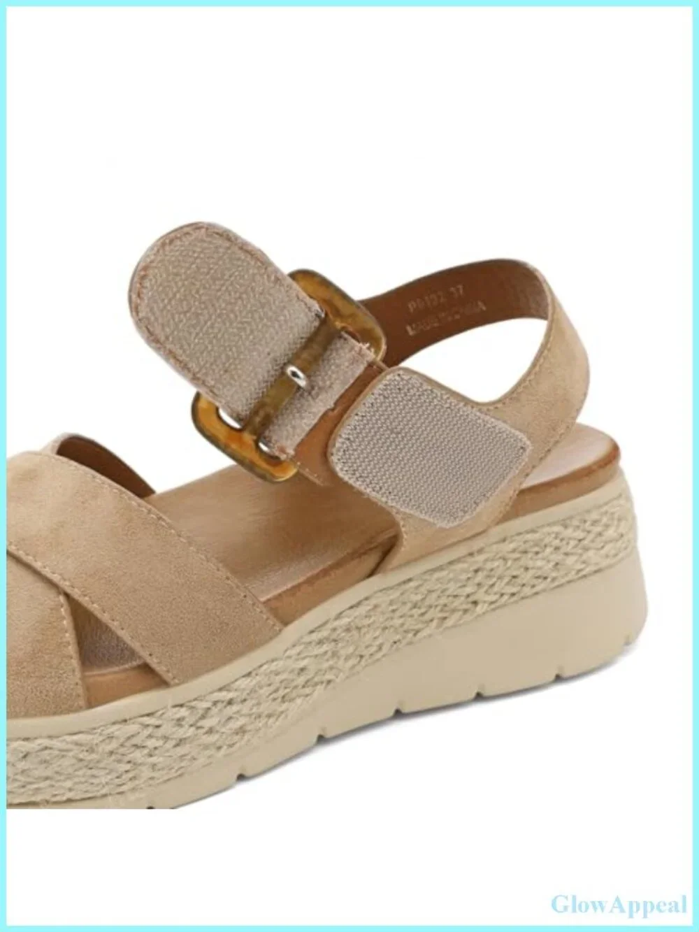 Women's Platform Sandals Low Wedge Orthopedic Arch Support Hook & Loop